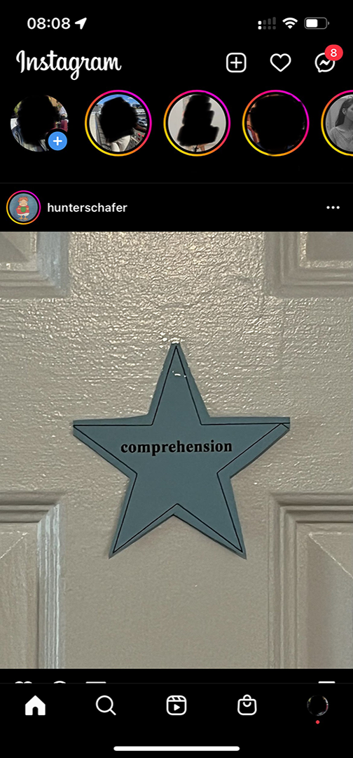 scrolling through social media